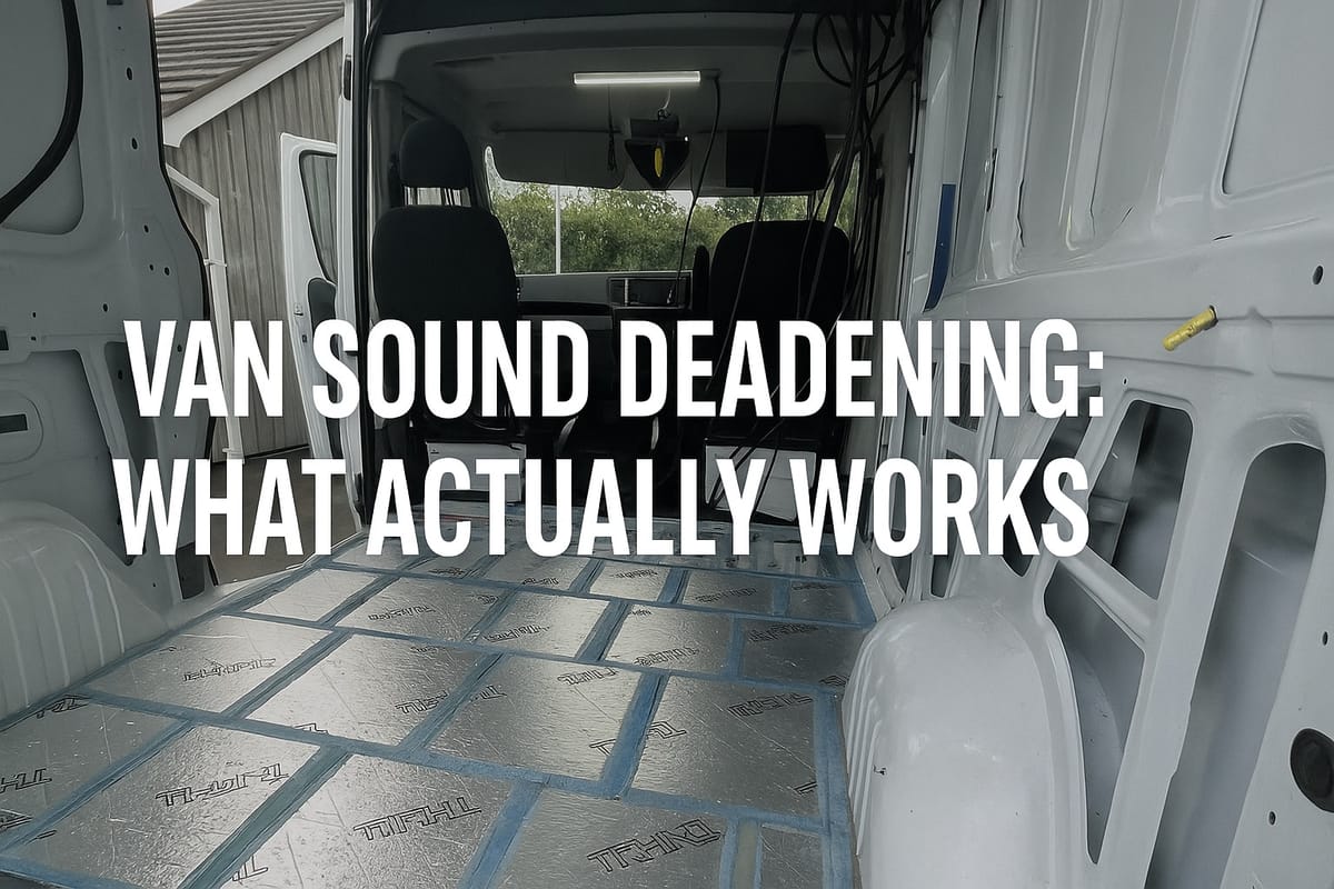 How to Sound Deadening Your Van Without Wasting Money