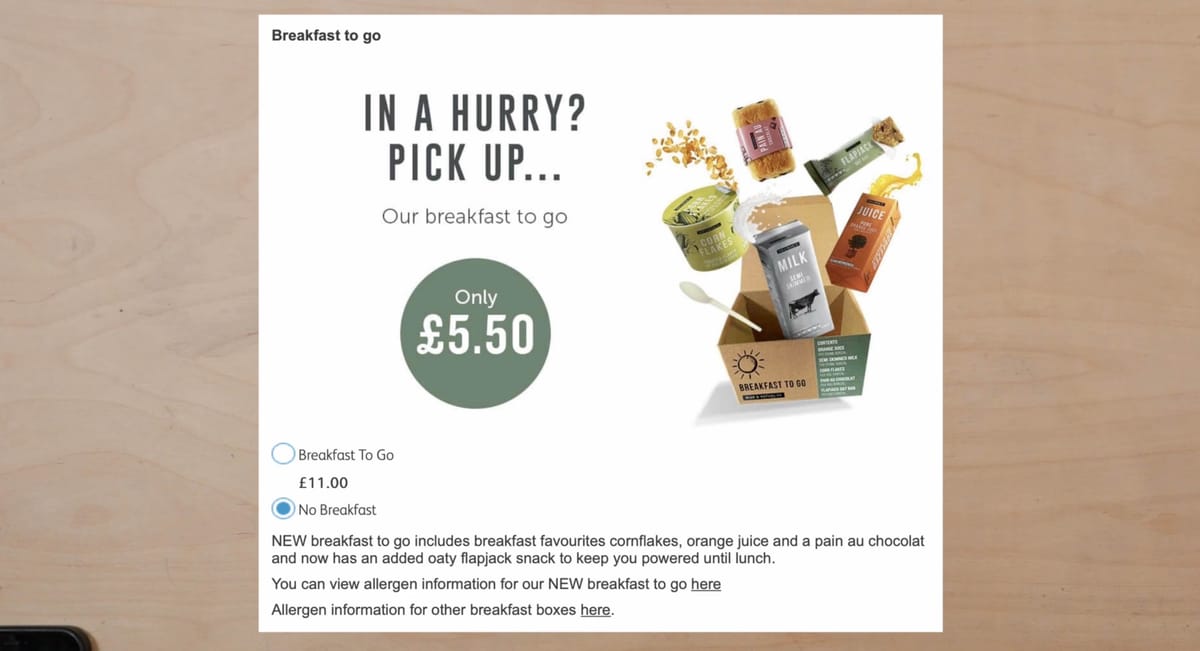 Travelodge Breakfast To Go Review