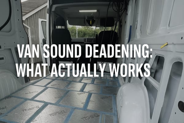 How to Sound Deadening Your Van Without Wasting Money