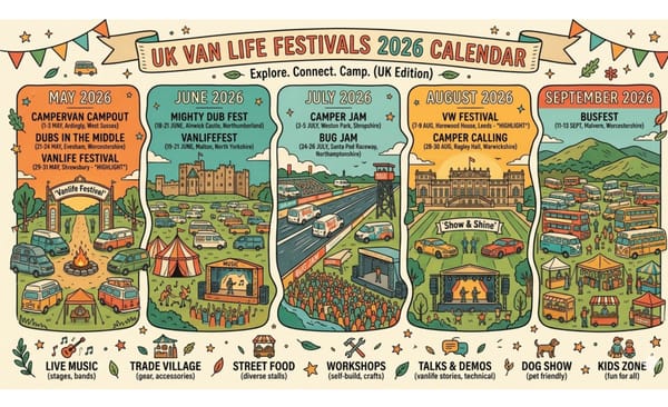 Vanlife Festivals 2026 Calendar